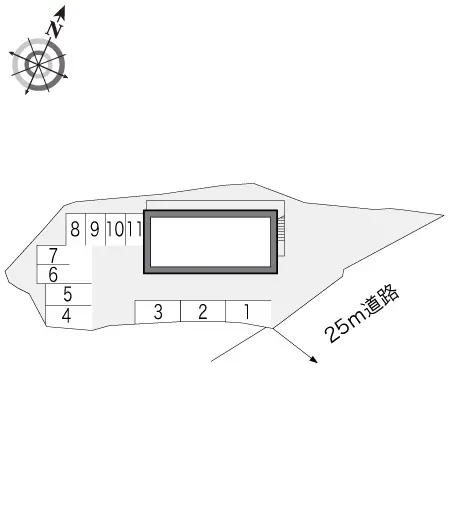 ★手数料０円★広島市東区馬木　月極駐車場（LP）